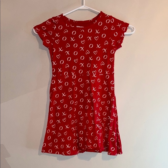 Red Casual Sheath Dress with Cap Sleeves and Crew Neck - Picture 1 of 4